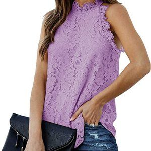 NWT lavender lace top
